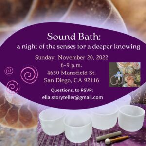 sound bath event flyer 11.20.22